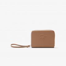 Lacoste - Porte-monnaie City Court en cuir grainé - Couleur : Warm Beige