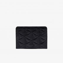 Lacoste - Porte-cartes Maheki en cuir embossé - Couleur : Noir