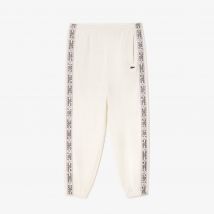 Lacoste - Pantalon de survêtement Jogger avec bandes siglées - Couleur : Blanc