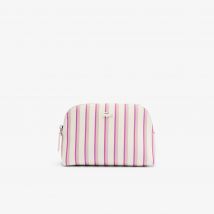 Lacoste - Trousse de maquillage Anna réversible - Couleur : Rayures Farines Roses