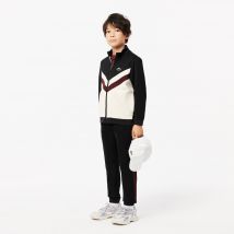 Lacoste - Survêtement Tennis Ultra Dry indémaillable - Couleur : Noir / Blanc / Bordeaux