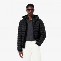 Lacoste - Doudoune à capuche rembourrée déperlante - Couleur : Noir