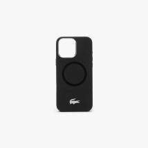 Lacoste - Coque iPhOne 16 Pro Max en silicOne - Couleur : Noir