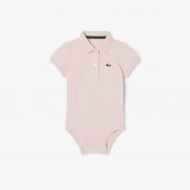 Lacoste - Body bébé en Petit Piqué - Couleur : Rose Pale