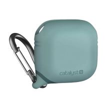 Coque pour Airpods 4 Waterproof IPX6 avec Mousqueton Vert