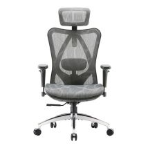 Sedia ergonomica SIHOO M57 - Braccioli 3D e supporto lombare regolabile - Rete di alta qualità - 150 kg max - 3 inclinazioni - Nuovo