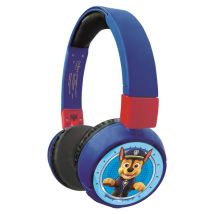 PAT PATROUILLE Cómodos y plegables auriculares 2 en 1 Bluetooth y con cable para niños con limitación de sonido - LEXIBOOK - Nuevo