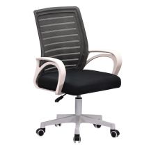 Chaise de bureau AMS-OFFICE OFFICE-LIGHT-BLACK Fauteuil informatique - Siège de bureau coloris blanc et noir