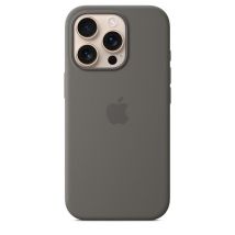 Apple Coque en silicone avec MagSafe pour iPhone 16 Pro - Gris minéral Apple iPhone 16 Pro