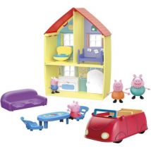 Set de la casa de Peppa y su familia, Divertidos accesorios incluidos, Juguete para niños de 3 años - Nuevo