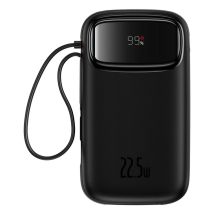 Baseus QPOW 2 DUAL KABLOLU 10.000 MAH 22.5W POWERBANK-SIYAH batería externa Litio 10000 mAh Negro - Nuevo