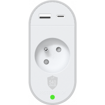 Presa di protezione da sovratensione tipo E 540J con 2 porte USB-A/USB-C PD - Nuovo