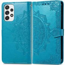 imoshion Etui de télephone Mandala pour Samsung Galaxy A53 - Turquoise
