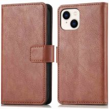 imoshion Étui de télephone portefeuille pour iPhone 15 - Marron