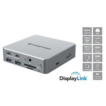Conceptronic DONN25G station d'accueil Avec fil USB 3.2 Gen 2 (3.1 Gen 2) Type-C Argent