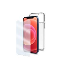 Celly COVGLASSAB1003 coque de protection pour téléphones portables 13,7 cm (5.4 ) Housse Transparent Apple iPhone 12 Mini
