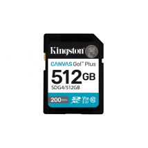Kingston Technology 512GB SDXC Canvas Go Plus Gen4 200MB/s C10 UHS-I U3 V30 - Nuovo