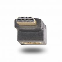 StarTech.com Adaptateur HDMI 2.0 à Angle Droit Vertical, Mâle vers Femelle, Économiseur de Port HDMI Vertical à 90 Degrés, 4K 60Hz, Extension Coudé 