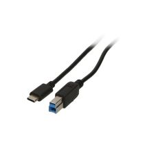 2-Power CAB5014A cable USB 1 m USB C USB B Negro - Nuevo