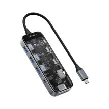 Transparent USB-C docking station, dua - Nuovo