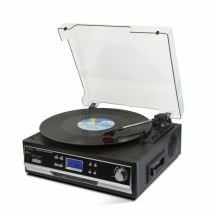 Technaxx TX-22+ Lettore di dischi a cinghia Nero Semiautomatico - Nuovo