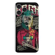 Coque en silicone - Compatible pour Apple iPhone 17 Pro Max - design skull urgh