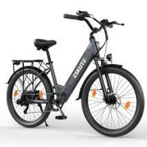 Vélo électrique urbain ESKUTE C100 Plus 26 Moteur 250 W, Batterie 36 V 13 Ah - Bleu foncé