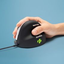 R-Go Tools Souris Ergonomique R-Go HE Break avec logiciel de pause, droiter, grand (longueur de la main > 185 mm), filaire, noir