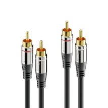 sonero S-AC700-100 câble audio 10 m 2 x RCA Noir