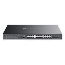 TP-Link SG5428XMPP commutateur réseau Géré L3 Gigabit Ethernet (10/100/1000) Connexion Ethernet, supportant l'alimentation via ce port (PoE) Noir
