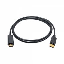 Akyga AK-AV-05 câble vidéo et adaptateur 1,8 m HDMI Type A (Standard) DisplayPort Noir, Or