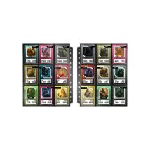 Hoja TCG Konix de doble cara 9 fundas por cara 63x88 mm Negra - Nuevo