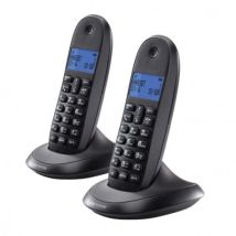 Motorola C1002LB + Grigio granato Wireless Wireless Telefono Fisso Duo Vivavoce - Nuovo