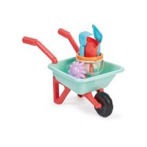 Carrello da spiaggia ECOIFFIER con secchio e accessori per sabbia Rosa menta - Nuovo