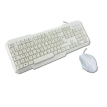 MCL ACK-2012/B teclado Ratón incluido USB AZERTY Francés Blanco - Nuevo