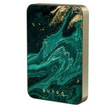 Burga Powerbank magnétique 5 000 mAh - Convient pour MagSafe | Emerald Pool - Or