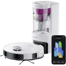 Eureka E10s Robot Aspirateur Laveur avec Station sans Sac Vidage Automatique, Robot Laveur de Sol 4000Pa, Autonomie 180 Minutes, Navigation LiDAR, 