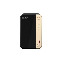QNAP TS-264 NAS Tower Intel Celeron N5095 8 Go 0 To QNAP QTS Noir, Or