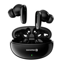 Swissten Auriculares TWS Bluetooth 5.3 música y llamadas 230mAh USB-C Negro - Nuevo