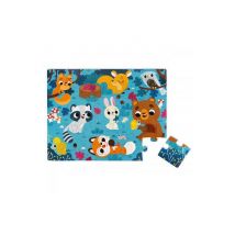 Puzzle Tactile Géant : Les Animaux de la Forêt pour Enfants