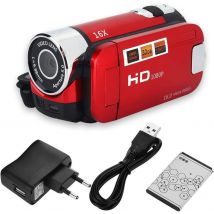 Camescope Vision Nocturne Full HD rouge noir