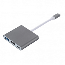 Adaptateur multiport USB-C vers USB (PD), USB-C, compatible HDMI 4K