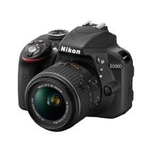 Nikon D3300 +NIKKOR 18-55mm f/3.5-5.6G VR Juego de cámara SLR 24,2 MP CMOS 6000 x 4000 Pixeles Negro - Nuevo