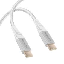 Swissten Cable USB-C a USB-C Aramide Carga Rápida Blanco - Nuevo