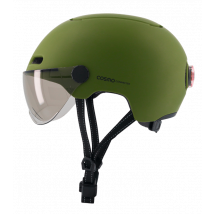 Cosmo Fusion+ - Casco con iluminación trasera inteligente y conectado para bicicletas - Luz de freno, detección automática de caídas, camino 