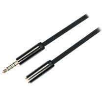 Deltaco AUD-150 câble audio 0,5 m 3,5mm Noir