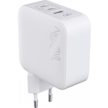 Caricatore da muro universale 100W USB-C e USB-A Power Delivery GaN - Nuovo