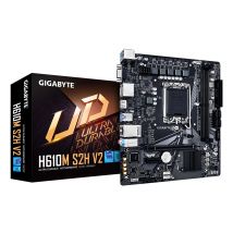 GIGABYTE H610M S2H V2 Carte mère - Prend en charge les processeurs Intel Core 14e génération, VRM numérique hybride 4+1+1 phases, jusqu'à 5600MHz DDR5