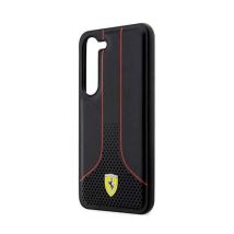 Ferrari Funda para Galaxy S23 Plus en Diseño Perforado y Lujoso Negro - Nuevo