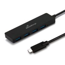 MediaRange MRCS508 hub & concentrateur USB 3.2 Gen 1 (3.1 Gen 1) Type-C 5000 Mbit/s Noir